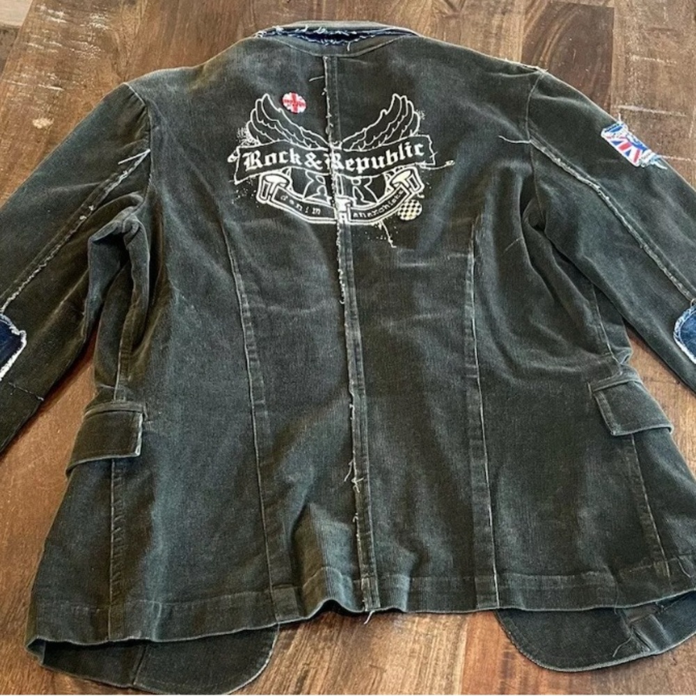 Cool Rock & Republic Olive Green Corduroy Blazer women’s:L